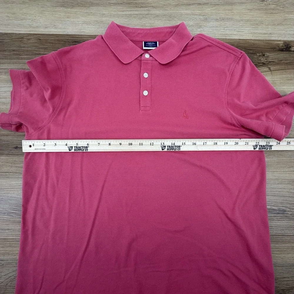 Charles Tyrwhitt Mens Polo Shirt Large Short Sleeve Pink Bird Logo‎ Casual